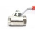 SS Ball Valve Round Solid Body Commercial Stainless Steel 202.